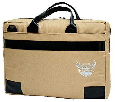 BAMBINIWELT Laptoptasche, Notebooktasche, Aktentasche, Huelle, Case in 15 oder 17 Zoll, MELIERT gelb (15 Zoll))