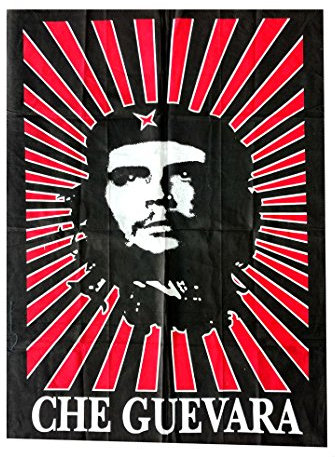 Rastogi Handicrafts Bob Marley, Hendrix Gitarre, 101,6 x 76,2 cm, Wandteppich, dekoratives indisches Wohnheim-Dekor, Baumwolle, mehrfarbig (RH-147)