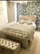 mm08enn New Beautiful Large Ottoman Toy Storage Blanket Box Crushed velvet Crystal Diamante (Champagne, 40x18x14)