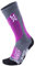UYN Damen Ski All Mountain Damen Socke, Medium Grey Melange/Purple, 36 EU