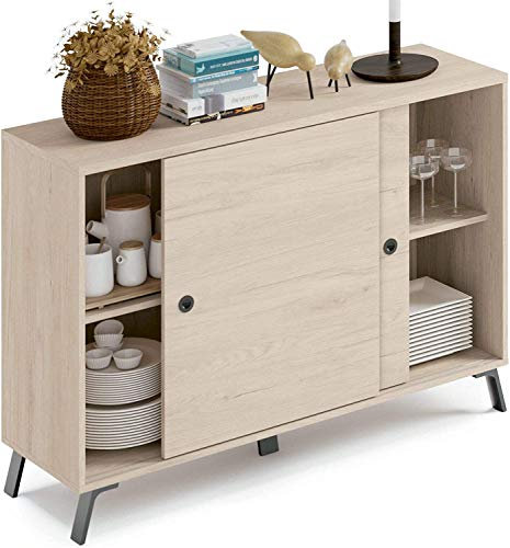 Miroytengo Muebles Pitarch Kamet Aparador, Aglomerado de partículas y melanina de Alta Densidad, Aurora, 87 x 120 x 40 cm