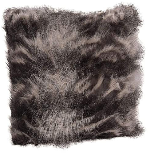 Fellkissen Waschbär Shaggy Kissen Fellimitat Pelzkissen Waschbär Sofakissen 45x45 cm pda008 Palazzo Exklusiv
