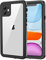 Lanhiem iPhone 11 Case, IP68 Waterproof Dustproof Shockproof Case with Built-in Screen Protector, Full Body Sealed Underwater Protective Front and Back Cover for iPhone 11 (Black)