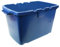 All-Green Coral 55 Litre Blue Outdoor Kerbside Waste Recycling Box/Storage Box - LID COMBINATION OPTION AVAILABLE (Blue Box)