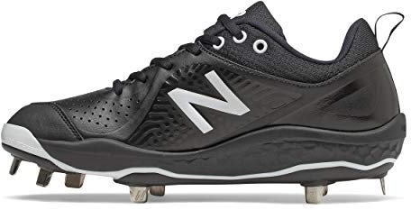 New Balance Damen Velo V2 Metal Softball-Schuh, Schwarz/Weiß, 39 EU