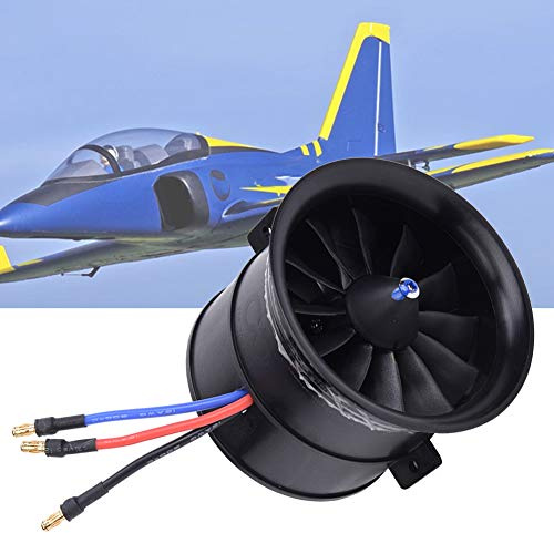 EDF 70mm 12 Blatt Abluftventilator mit Bürstenlosem RC Motor (1810 g Schub) für EDF 4S RC Jetflugzeug
