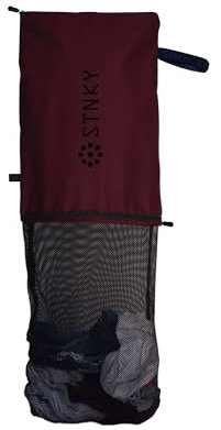 STNKY Bag Pro - Bolsas de lavandería con cremalleras, asas y bolsa interna de malla para viajes, yoga, cuidado de la salud, kit de gimnasio, lavandería (estándar, borgoña)