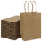 Loveinside 21X11X27 cm Papiertüten Medium Kraft Brown Geschenktüten Bulk Mit Griffen Für Geburtstag Hochzeitsfeier Gefälligkeiten 25 Stück/Set