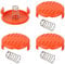Fumanduo 4 Stück Spool Caps Federn Ersatzteile Zubehör Spulendeckel Trimmer Fadenspule Ersatzspulenkappe für Rasentrimmer für AFS Trimmer Spool ool ABS Material Kompatibel mit Black Decker RC-100-P