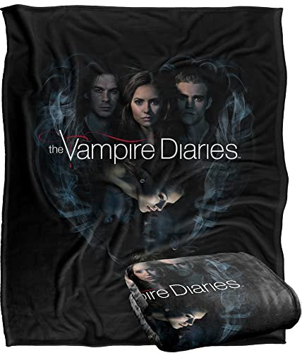 VAMPIRE DIARIES Silky Touch Kuscheldecke, superweich, 152 x 127 cm