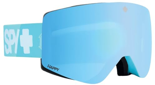 SPY Optical Marauder Elite Ski- und Snowboardbrille (Rahmenfarbe: Colorblock 2.0 Happy Blue, Gläserfarbe: Happy Bronze mit hellblauem Spektraspiegel + Happy LL Graugrün mit rotem Spektraspiegel)
