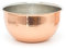 Carousel Home 20cm Stylish Copper Silver Metal Kitchen Fruit Bowl | Round Stainless Steel Display Dish with Hammered Detail | Serving Bowl Copper Kitchen Accessories
