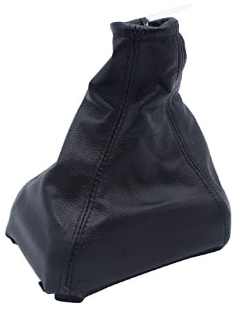 SHLPDFM Schaltmanschette Schaltsack ohne Rahmenzubehör Echtleder Schwarz für Opel Astra H 2004-2010