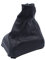 SHLPDFM Schaltmanschette Schaltsack ohne Rahmenzubehör Echtleder Schwarz für Opel Astra H 2004-2010