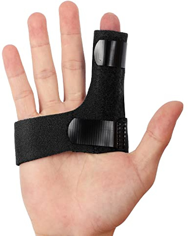 Fingerschienen für Triggerfinger zur Geradestellung, Fingerstreckschienen – Unterstützen und Lindern Schmerzen – Schwarz