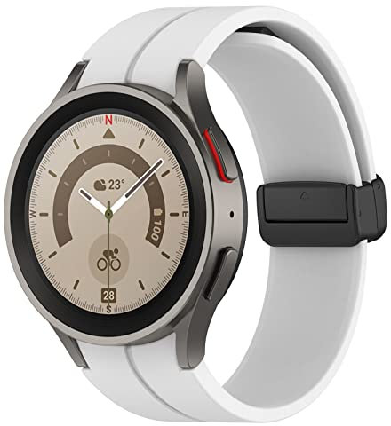 Cinturino Sportivo per Samsung Galaxy Watch 7/6/5/4/FE 40mm 44mm/Galaxy Watch 6 Classic 47mm 43mm/Galaxy Watch 4 Classic 46mm 42mm/Galaxy Watch 5 Pro 45mm,cinturino silicone Uomo/Donna