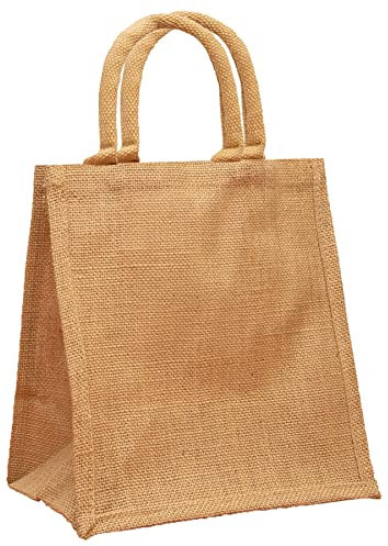 Roseley Small Jute Bag Plain Natural (H25xW24)