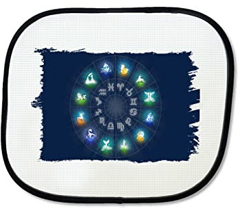 Parasol Simbolos del Zodiaco horoscopos Astros sunshield Coche.