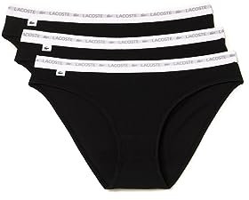 Lacoste Damen 8F1338 Slip, Noir, 42
