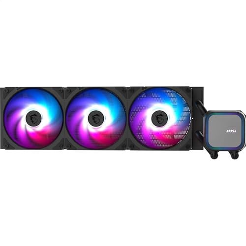 MSI MAG CORELIQUID A13 360 Dissipatore AIO a Liquido per CPU - Copertura Totale CPU, Design Ottimizzato del Canale d’Acqua, CycloBlade 7, Radiatore a Flusso Separato, Ventole con Cuscinetto Rifle
