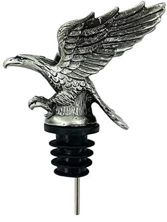 Sharplace Bec verseur de vin tête d'aigle, Bouchon de Bouteille de vin pour la Maison, Bec verseur de vin Animal pour fête et Vacances, Bronze