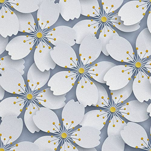 HEKO PANELS Stoff Oxford wasserdicht, Sakura, 1 Meter 155 x 100 cm | Dekostoffe zum Nähen und Handwerken, blickdichte Möbelstoffe, Nähstoffe DIY, als Meterware erhältlich