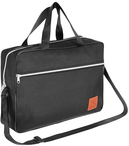Granori Handgepäck Reisetasche 40x30x10 cm - Leichte Flugzeug Bord-/ Kabinengepäck Tasche | Gepäck Kabinentasche ideal für Lufthansa Flug (Schwarz)