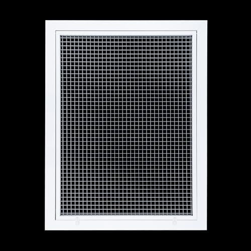 Se adapta a aberturas de conducto de 18 x 24 pulgadas | Rejilla de aluminio para filtro de aire de retorno de caja de huevos | Bajo ruido y alto flujo de aire, parrilla de cubierta de ventilación a