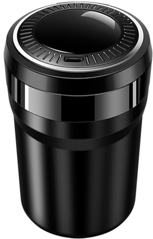 KEAAN Auto Aschenbecher für BMW Série 2 Series 2er Serie 2 F22 F23 F45 F46 F87 G42 M2 218i 220i 230i 216d 218d 220d M240i M235i Auto Rauchfreien Aschenbecher Mini Mülleimer,Black-7.5 * 11.2CM