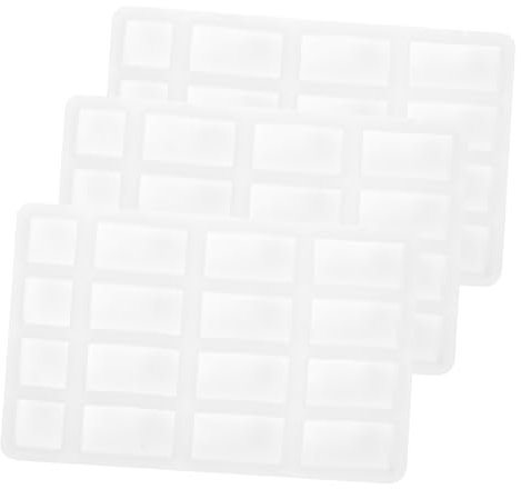 Operitacx Mini Brick Mould Miniature Brick Mould Tool for Making Bricks Silicone Moulds Ice Cube Tray Brick Mould Baking Mould Silicone Sandpit Mould Set of 3