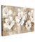 MuchoWow© Bilder Groß 120x80 cm XXL Wohnzimmer Deko Modern Wandbild Kunstdruck auf Leinwand Bild Schlafzimmer über Bett Room Decor Geschenke Blumen - Aquarell - Beige - Kunst