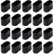 Lot de 20 capuchons de protection ovales pour pieds de chaise de jardin - Accessoires de protection pour pieds de chaise - Noir