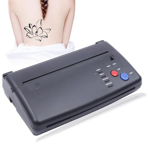 Thermokopierer Tattoo,Transferschablonenmaschine,Hohe Auflösung,A4 Tattoo Thermotransfer Maschine Thermischen Kopierer Drucker Thermokopierer,Geeignet für DIY,Tattoo Studio