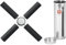 ZWILLING Doppelter faltbarer Untersetzer, silber-schwarzes Silikon mit Aufbewahrungsdose