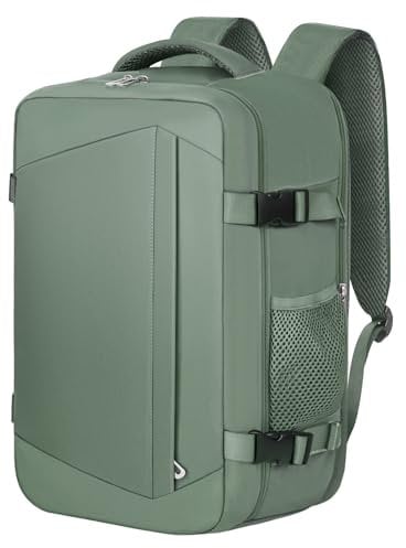 KIRFEIHT Cabin Bags 40x20x25 for Ryanair Underseat Carry-Ons Travel Bag - Hand Luggage Backpack Cabin Bag Small Size 20L - Office Daypack School Bag (Green)
