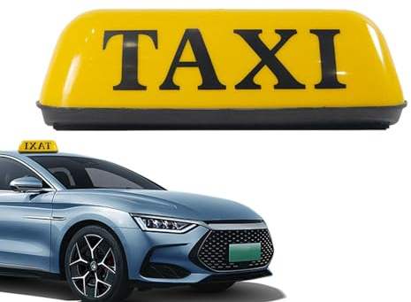 Señal de taxi: lámpara de luz para automóvil, techo y señal de cabina retro, diseño vintage