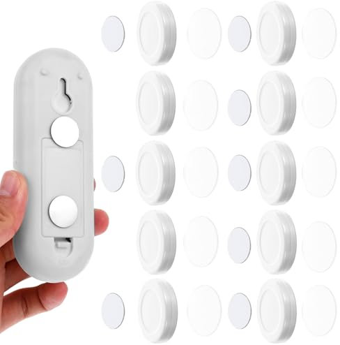 Dimeho Magnetische Fernbedienungshalter 10 Stück Starker Magnethalterung Wandhalterung Selbstklebend Fernbedienungshalter Wand Magnet für Home-Office-TV AC-Controller-Zubehöraufbewahrung