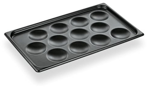 3 teglie per muffin GN 1/1 con rivestimento antiaderente in PTFE, per 12 muffin