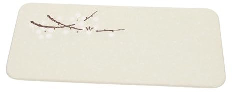 SHOWERORO 1pièce Plateau De Sushi Céramique Délicat Vaisselle Pratique pour De Plats Rangement Et Service De Sushi Design Élégant