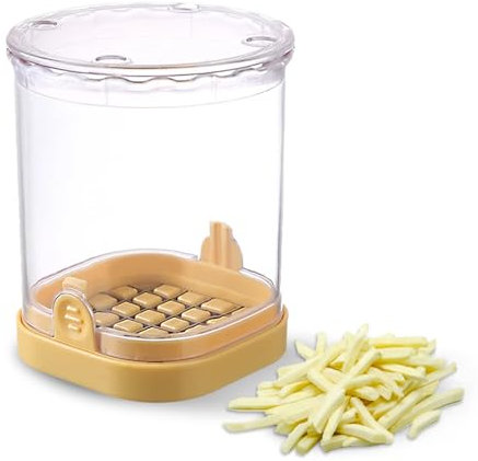 Potato Chipper Chip Cutter French Fry Fast Potato Chip Cutter, Manual Hand Food Dicer Chop Box for Vegetables Fruits