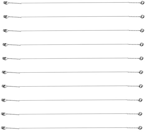 Sharplace 10x Cheese Slicing Wire Cheese Cutter Wire Professional Multipurpose Replacement Stainless Steel for Cutting Block Cheese, 6 inch