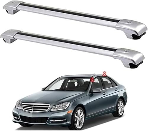 LiyanWu Aluminium Dachgepäckträger Querträger für Benz E Class W212 2009-2013 2014 2015 2016, Dach Rack Gepäck Racks Träger Relingträger Dachträger Gepäckträger