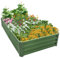Victoam Horticulture Raised Garden Bed - 180 x 90cm Metal Planter Box Outdoor with Reinforced Rods, Raised Planters Beds for Garden, for Growing Outdoor Plants, Vegetables, Flowers and Herbs (Green)