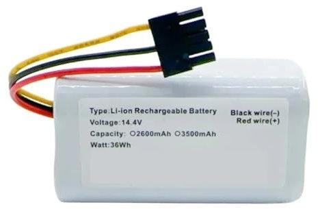 Aspiradora Barredora De 14,4 V, 14,8 V, 2600 MAh, 3500 MAh, Batería Recargable De Iones De Litio, Compatible con Xiaomi Robot Mop 2 Lite(14.4V 14.8V 3500mAh)