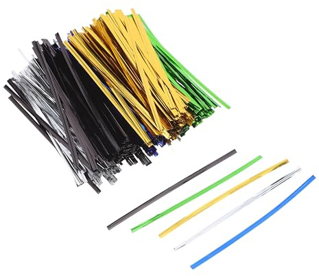 FUTUREORYY 4000 Pièces 4000 Attaches Torsadées Métalliques Réutilisables 12 CM 5 Couleurs pour Emballage Paquet, Biscuits et Pâtisseries Maison, Accessoires de Fermeture Pratiques