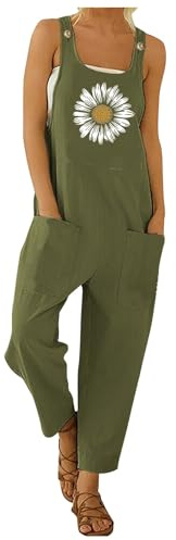 Latzhose Damen Alle Jahreszeiten Träger Jumpsuit Hose Ärmellos Boyfriend Overall Arbeitsoverall Casual Baggy Streetwear Arbeitshose Retro Fashion Workwear Arbeitslatzhose