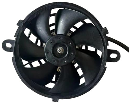 Gruppo ventilatore Ventilatore del radiatore Radiatore dell'olio per ventola di raffreddamento per moto da 5 pollici e 12 V, adatto per Honda, adatto per Yamaha, adatto per Suzuki
