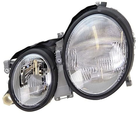 BESTPRICE 1x Hauptscheinwerfer vorne links H7 Frontscheinwerfer ohne Stellmotor, Kompatibel mit MERCEDES-BENZ CLK (C208), CLK Cabriolet (A208)