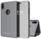 Punkcase iPhone XR Reflector Case Protective Flip Cover W/Scratch Resistant Semi Translucent Mirror Front & Non-Slip PU Leather Back Integrated Kickstand Compatible W/Apple iPhone XR (Silver)