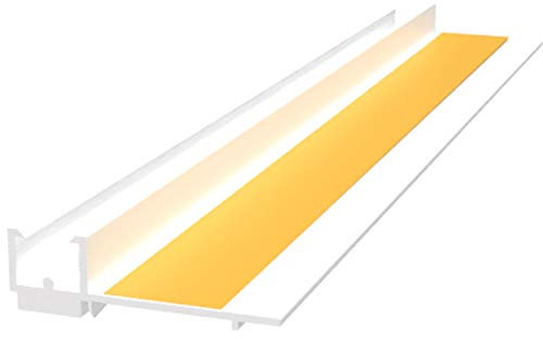 doitBau Anputzleiste 9mm mit Schutzlippe 2m Putzabschlusskante Laibungsprofil Dichtlippe Lippe Apuleiste Fenster Leibung Putz Profil (9mm / 2m)